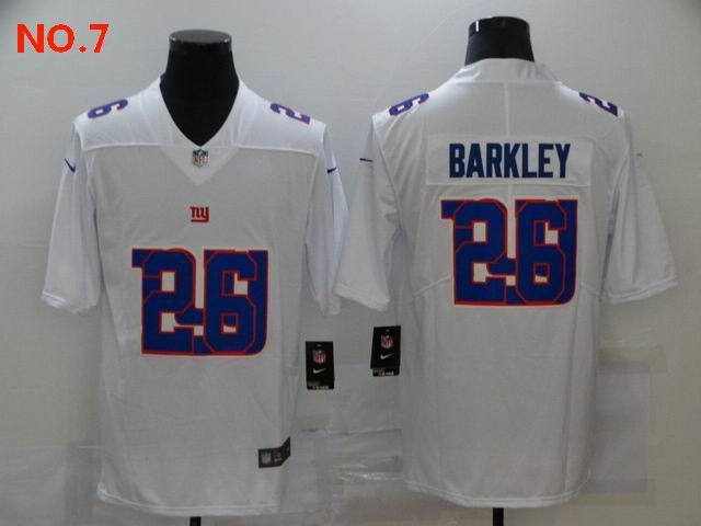  Men's New York Giants #26 Saquon Barkley Jersey NO.7;